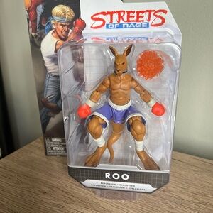 Streets of Rage collectible. Roo Action Figure with Red Gloves and Purple Shorts